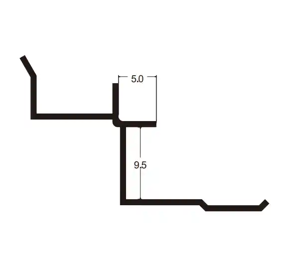 5502  Угол внутренний Черный — фото 2